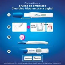 Prueba de embarazo Clearblue Ultratemprana digital, 1 prueba